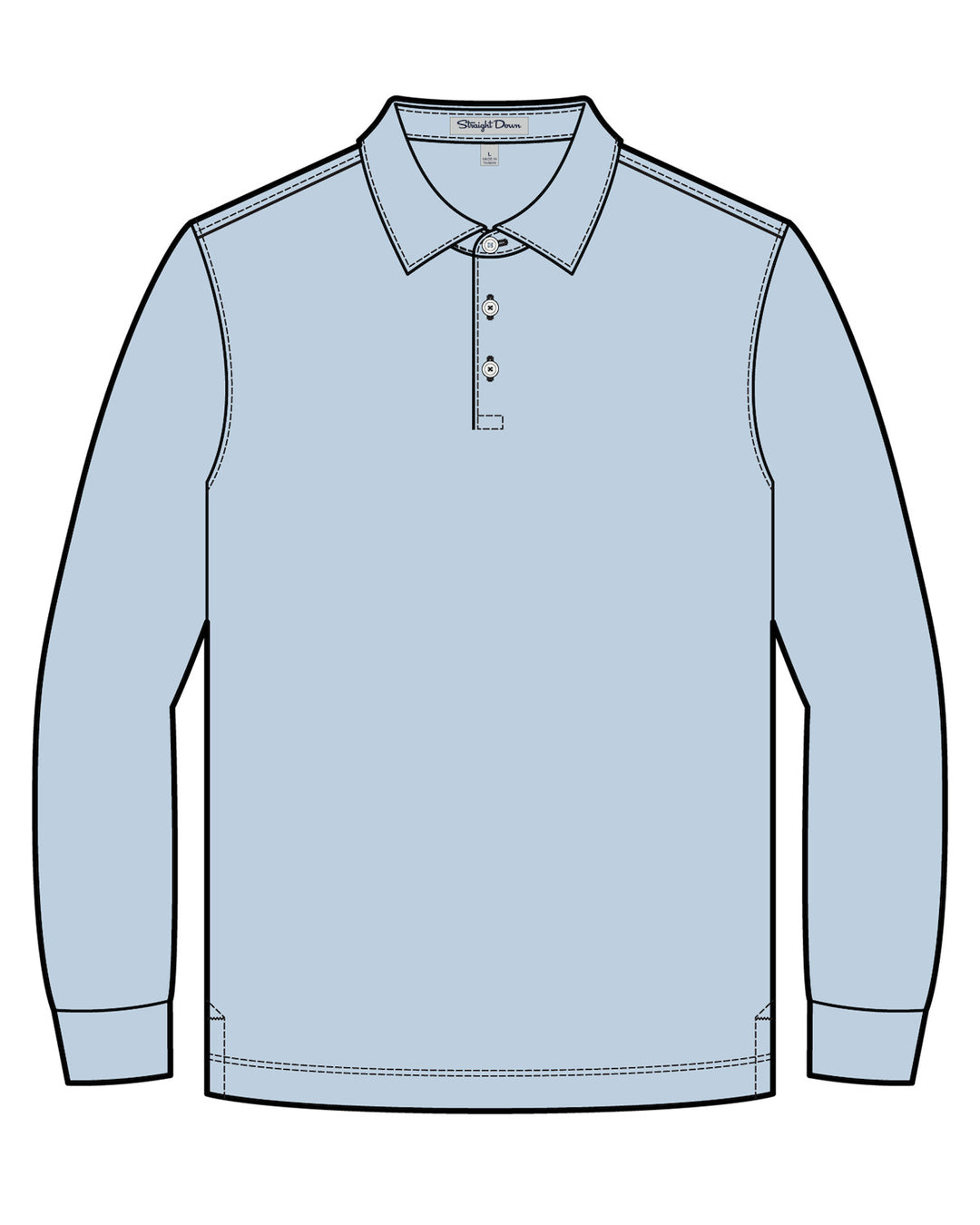 Stearns Long Sleeve Polo - Lake