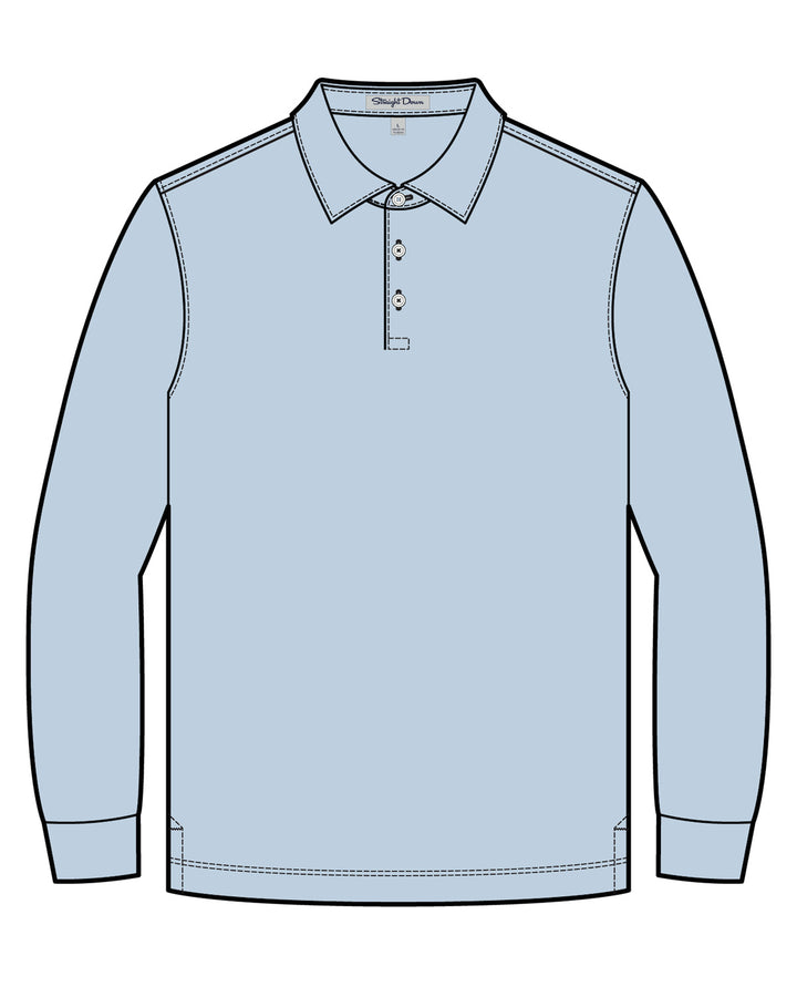 Stearns Long Sleeve Polo - Lake