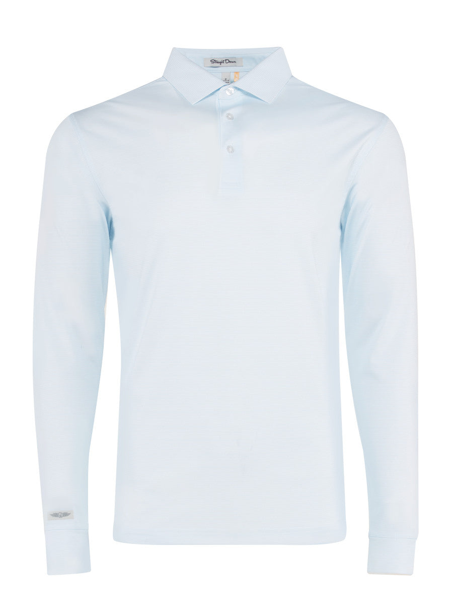 Stearns Long Sleeve Polo - Skye White