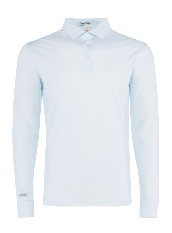 Stearns Long Sleeve Polo - Skye White