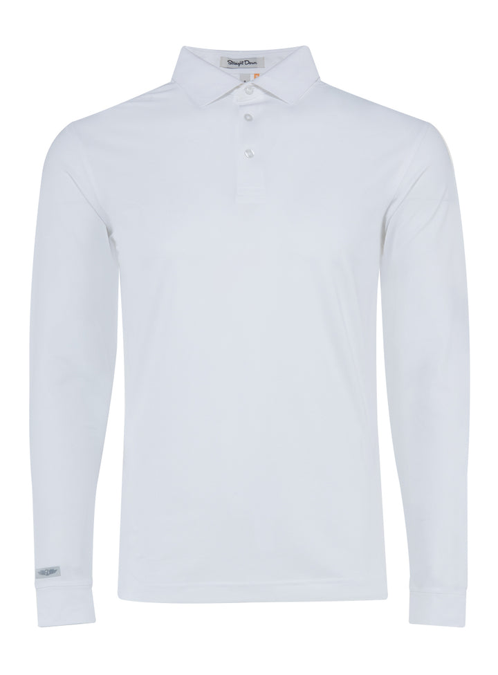 Stearns Long Sleeve Polo - White
