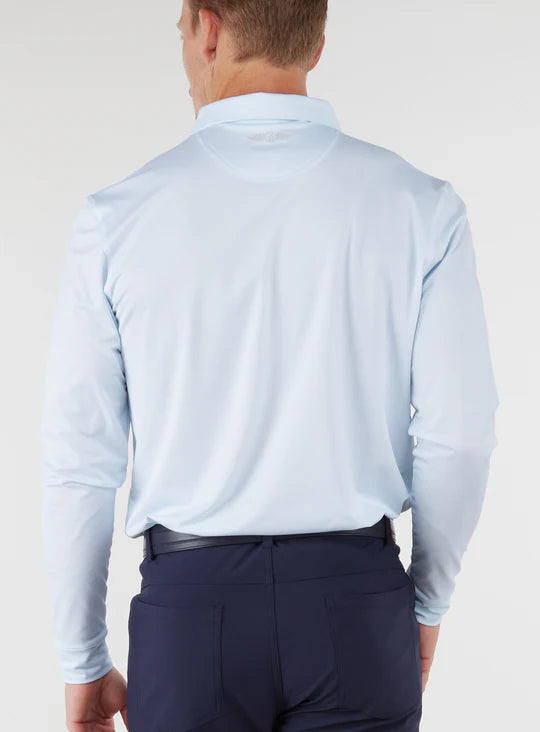 Stearns Long Sleeve Polo - Skye White