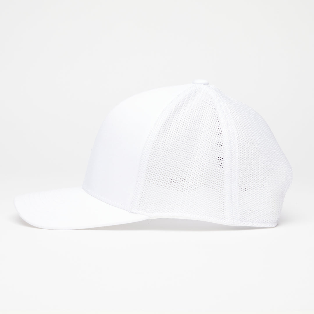 Quick Turn Cotton Twill Trucker Hat - Snow