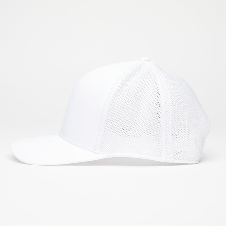 Quick Turn Cotton Twill Trucker Hat - Snow