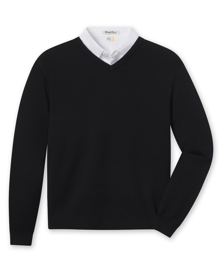 Connery V-Neck Sweater - Black