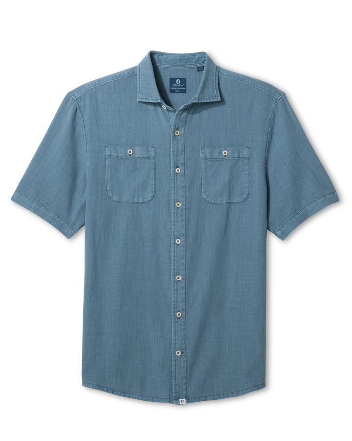 Garment Dyed Slub - Washed Blue