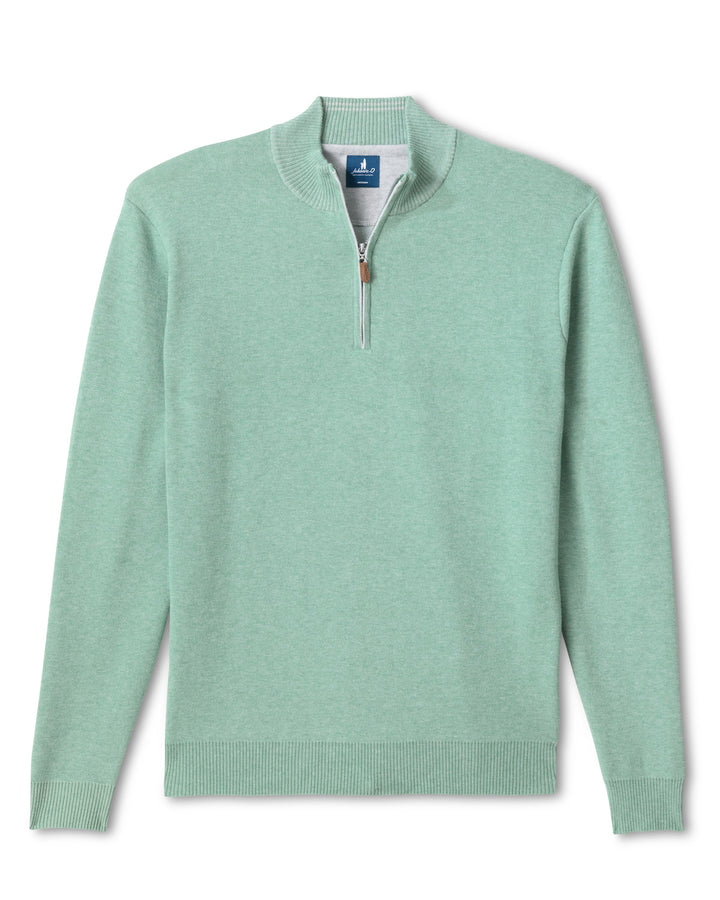 Plaited Quarter Zip - Key Lime