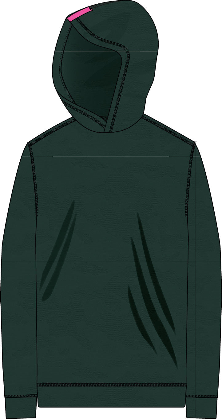 Camo Jacquard Jersey Hoodie - Pine