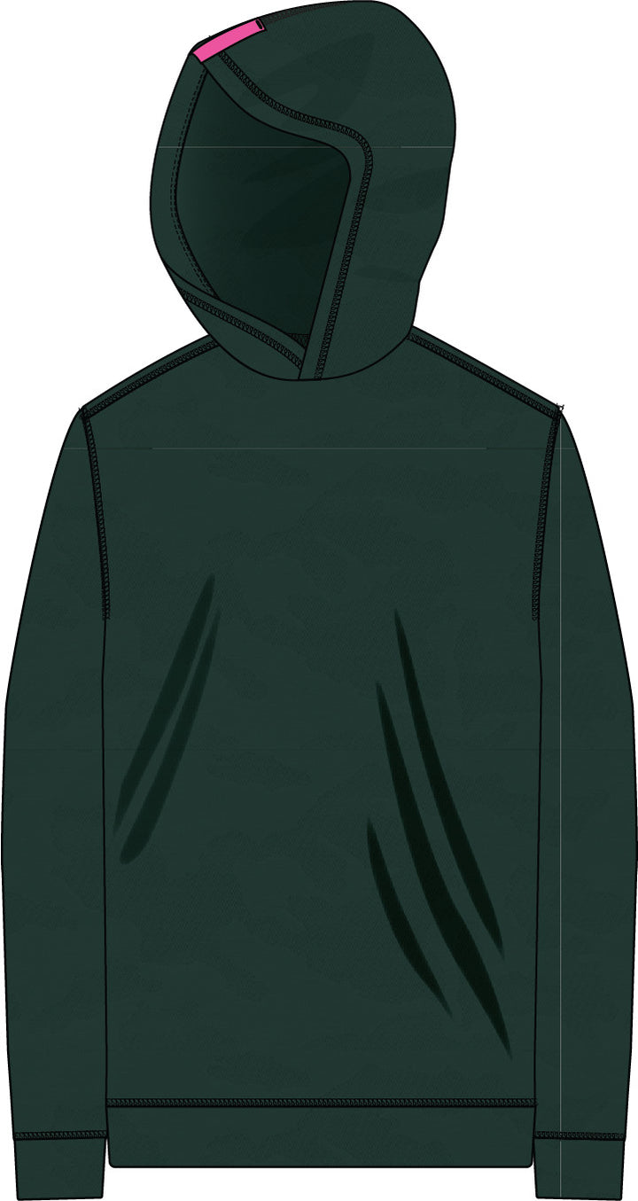 Camo Jacquard Jersey Hoodie - Pine