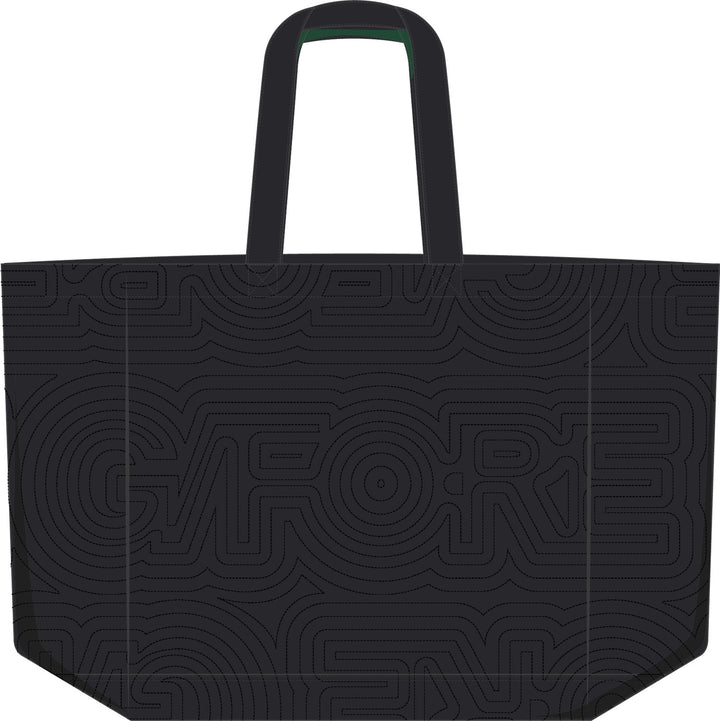 Trippy Quilted Large Tote Bag - Onyx