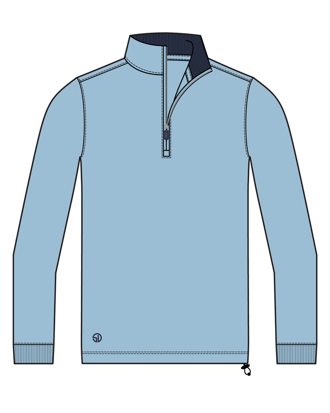 Optic Quarter Zip - Riviera