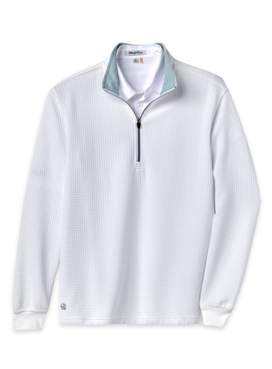 Optic Quarter Zip - White