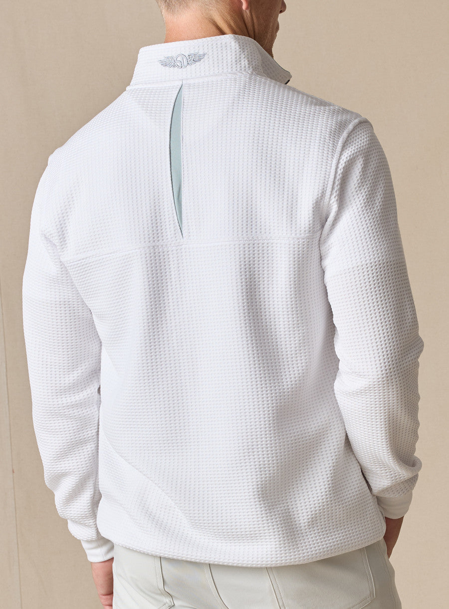 Optic Quarter Zip - White