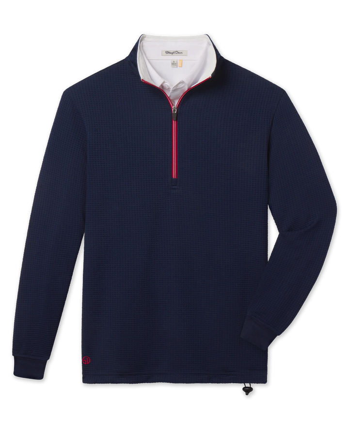 Optic Quarter Zip - New Indigo / White / Flag Red