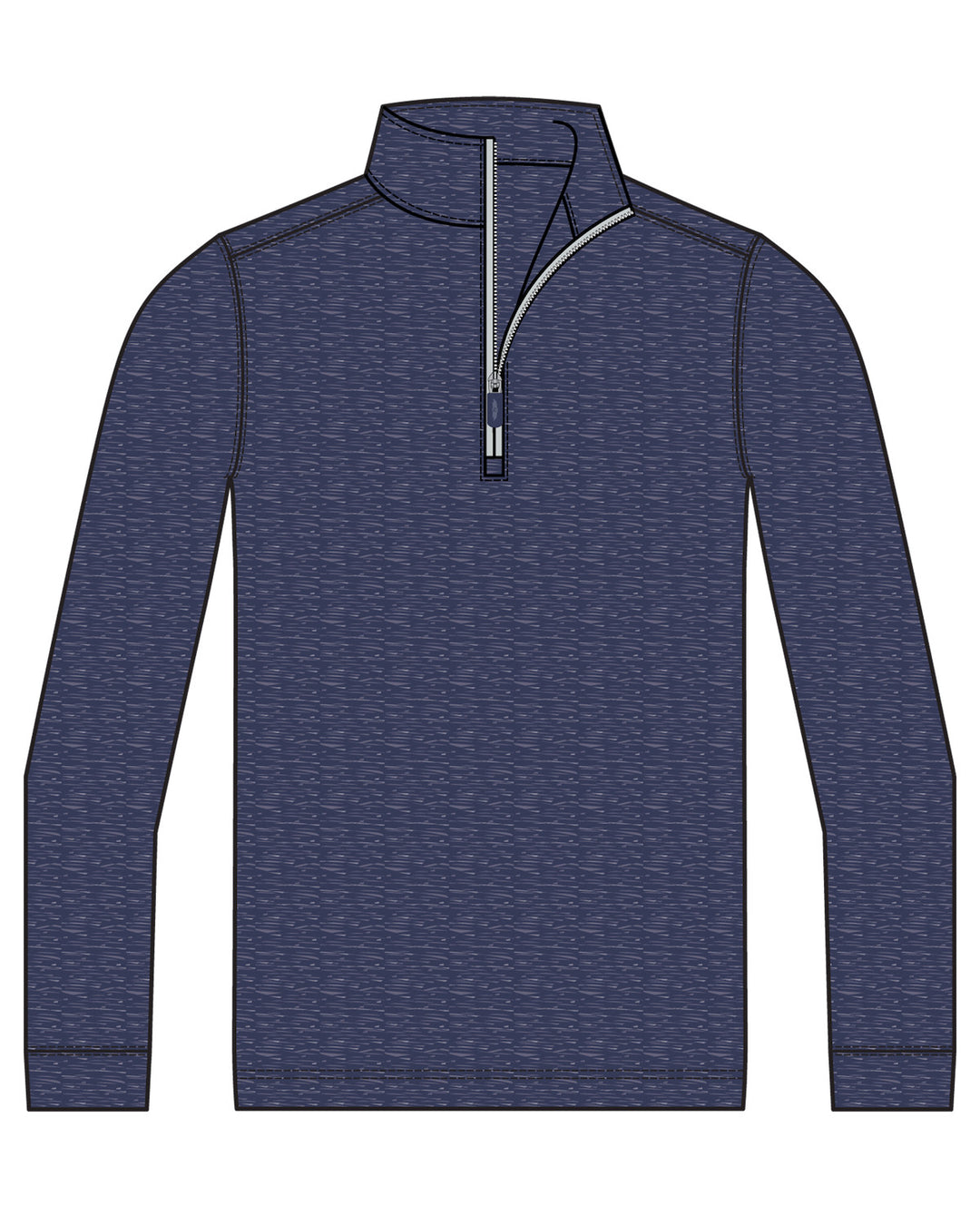 Crusher Quarter Zip - Navy / Silver