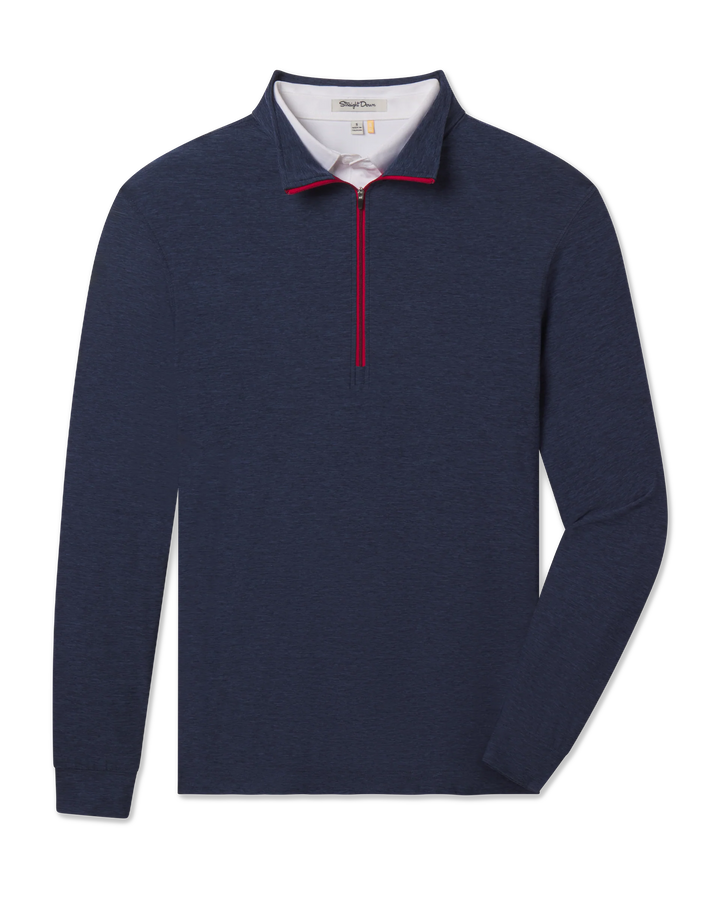Crusher Quarter Zip - Navy / Flag Red