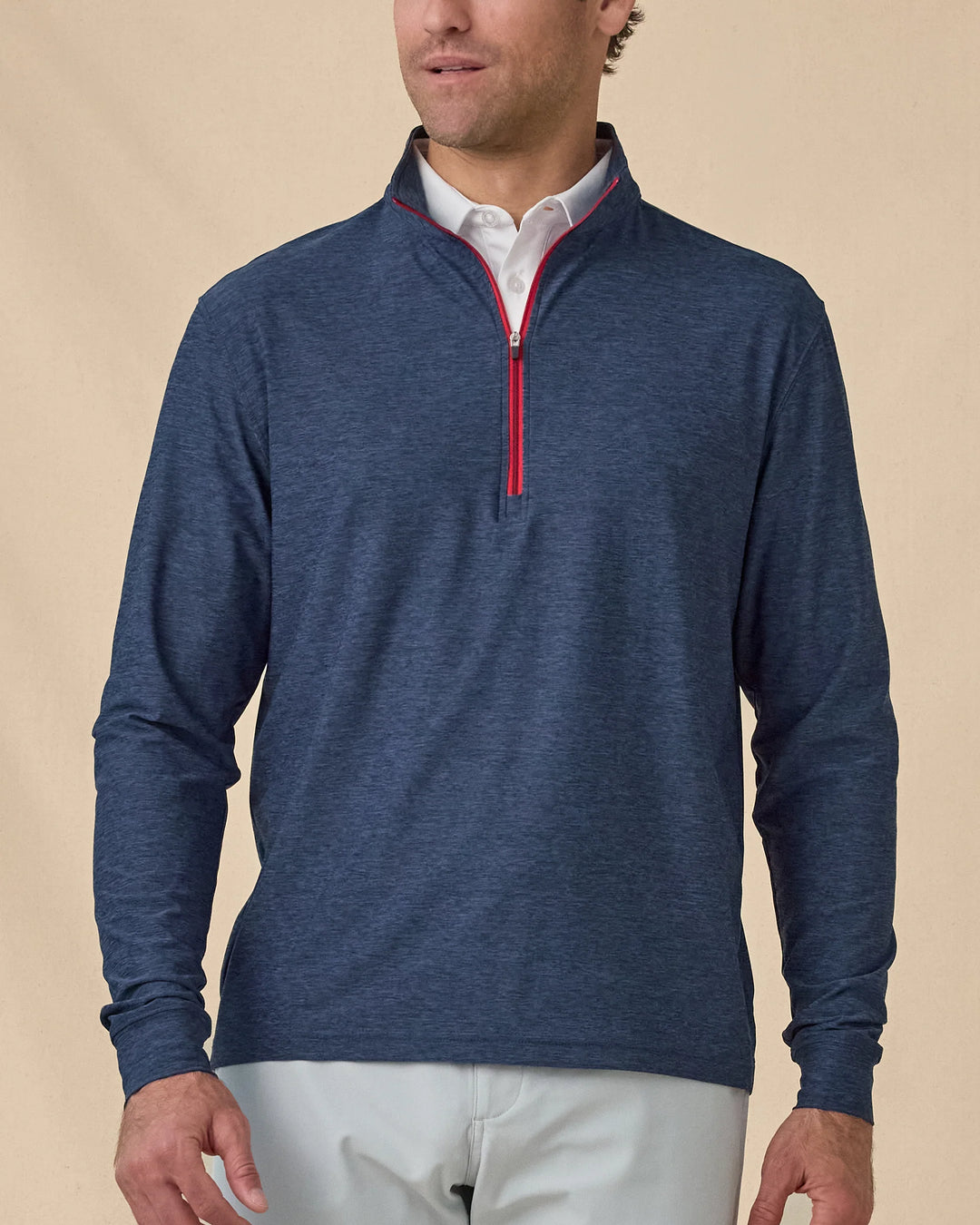 Crusher Quarter Zip - Navy / Flag Red