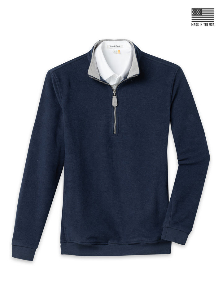 Major Quarter Zip - Indigo