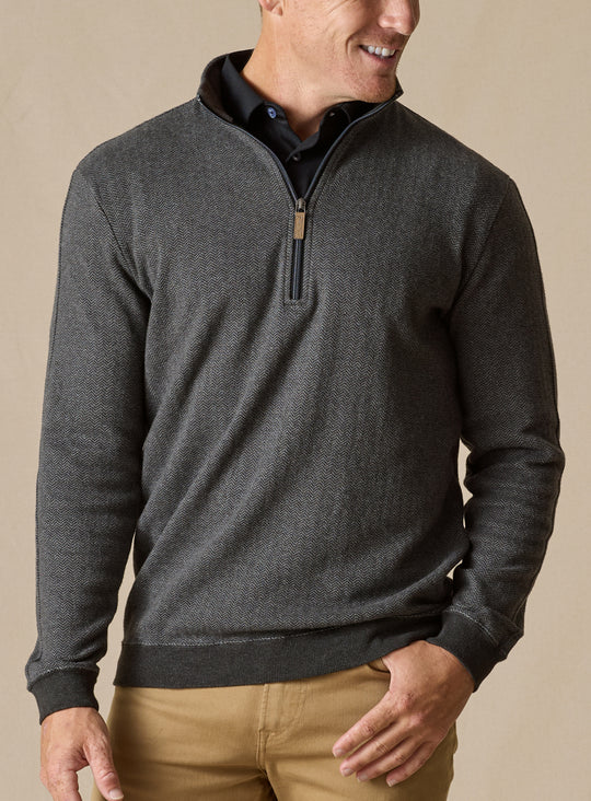 Harrison Quarter Zip - Black