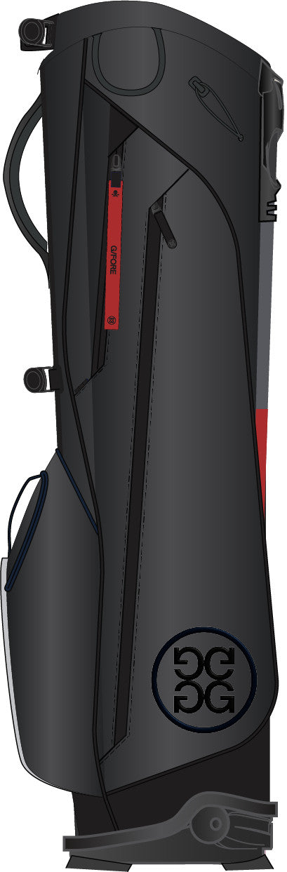 Parachute Carry Golf Bag - Onyx / Classic Red