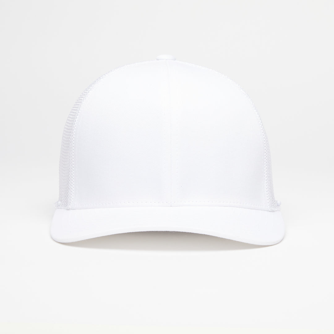 Quick Turn Cotton Twill Trucker Hat - Snow