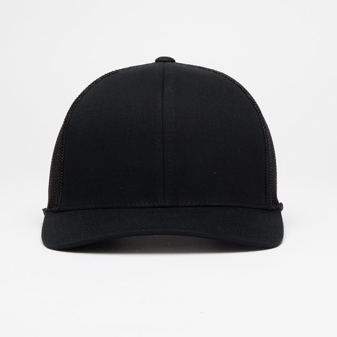 Quick Turn Cotton Twill Trucker Hat - Onyx