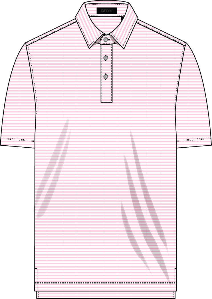 All Play Stripe Polo - Blush