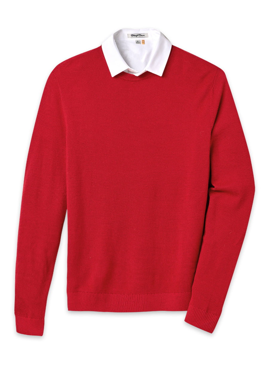 Links Crewneck Sweater - Flag Red