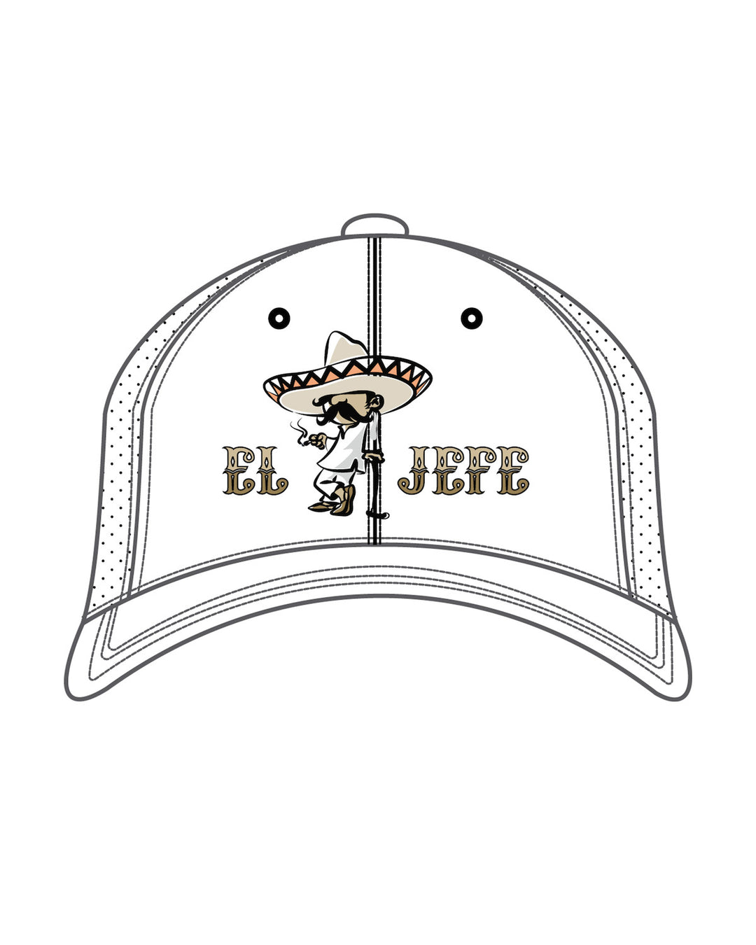 El Jefe Hat - White