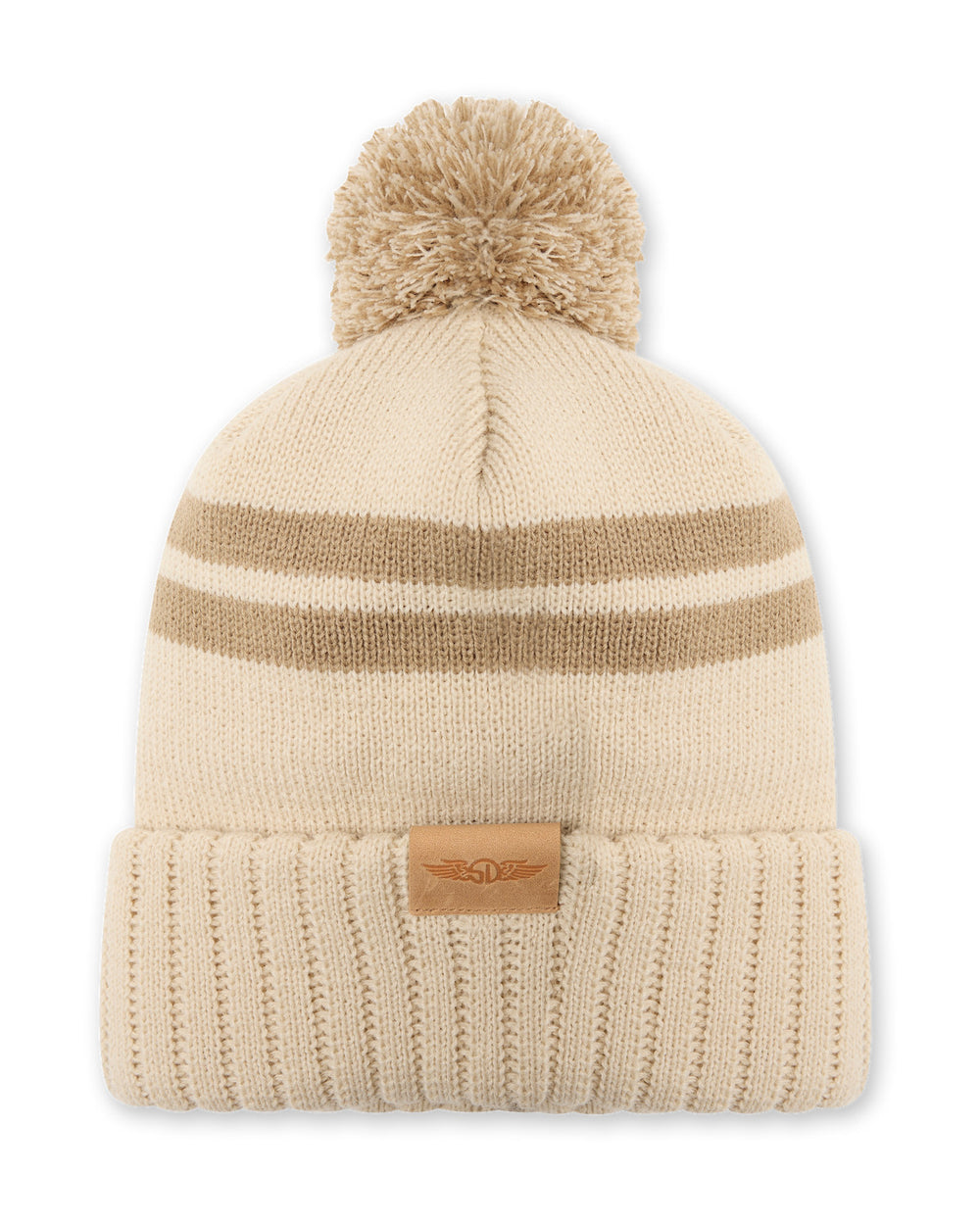 Stripe Beanie - Sand