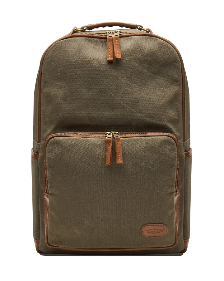 Waxed Canvas Backpack - Loden