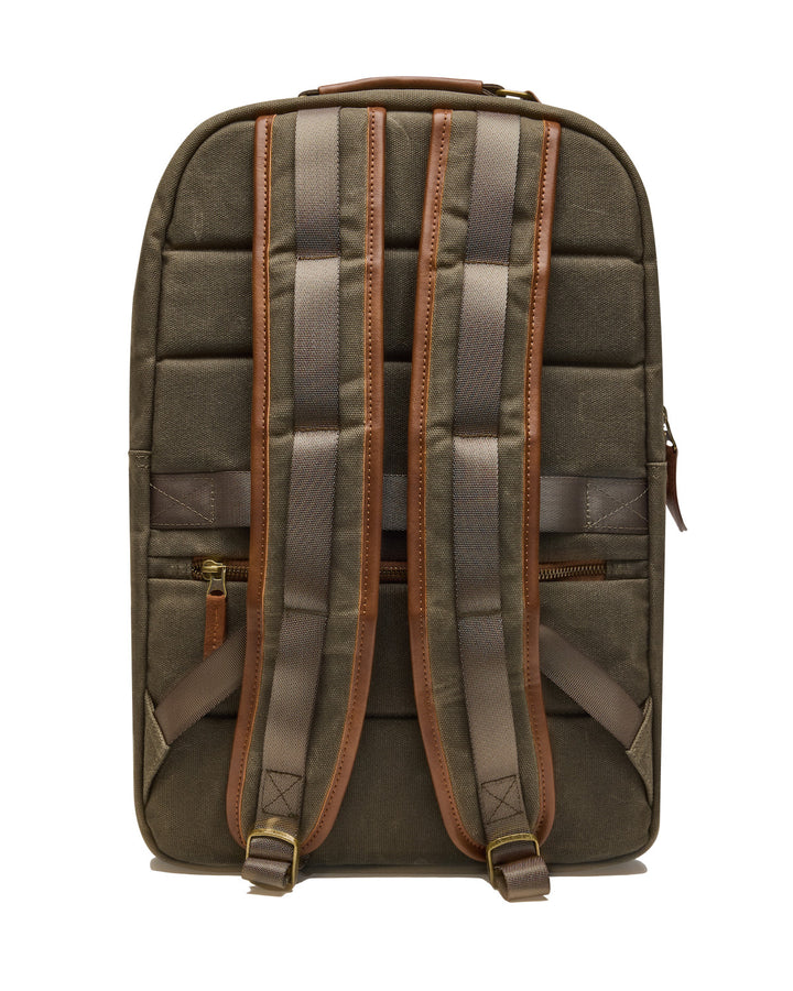 Waxed Canvas Backpack - Loden