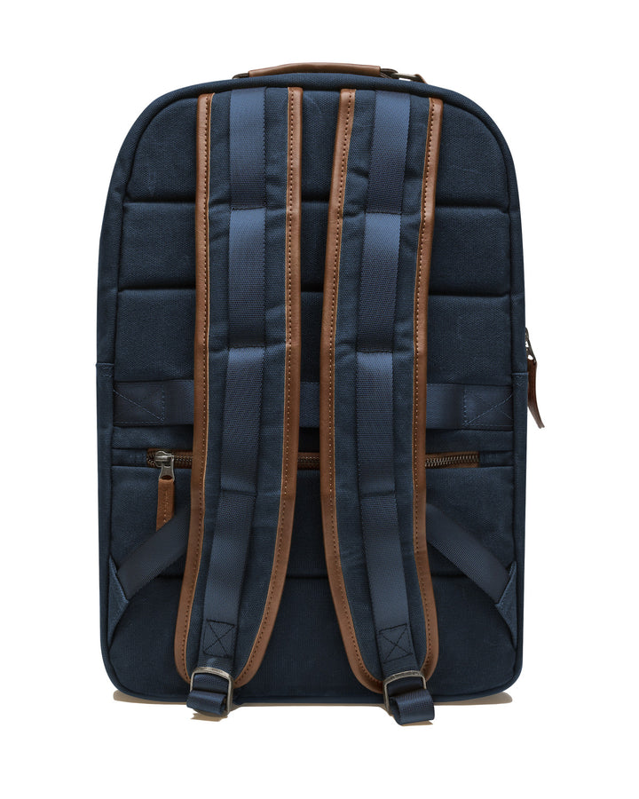 Waxed Canvas Backpack - Navy