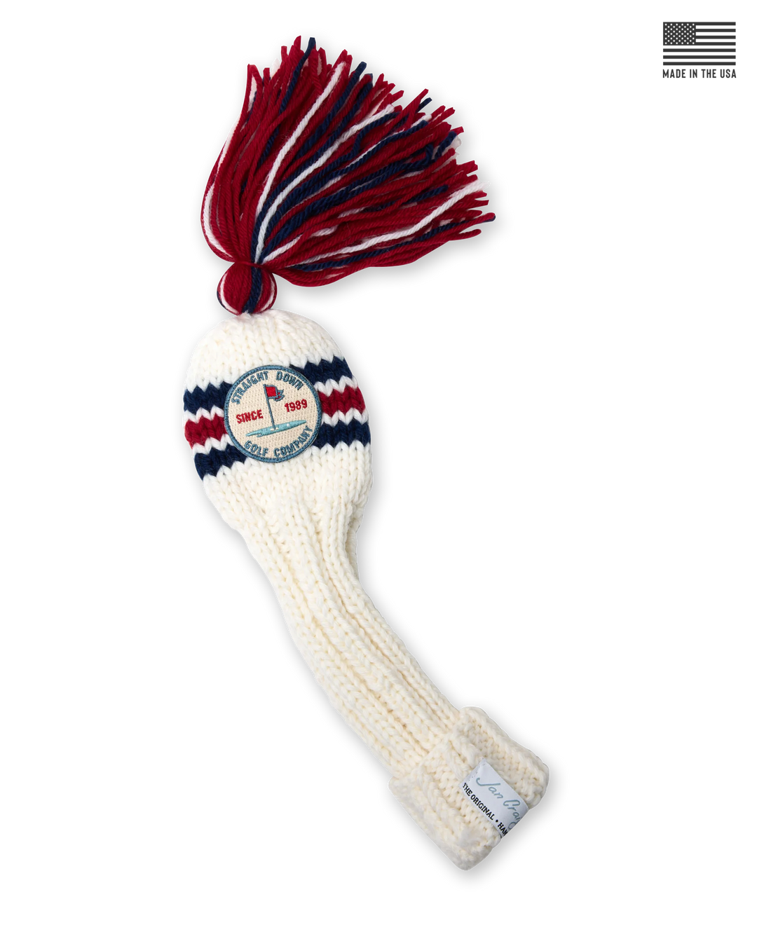 Fairway Tassle Head Cover - Red White Blue