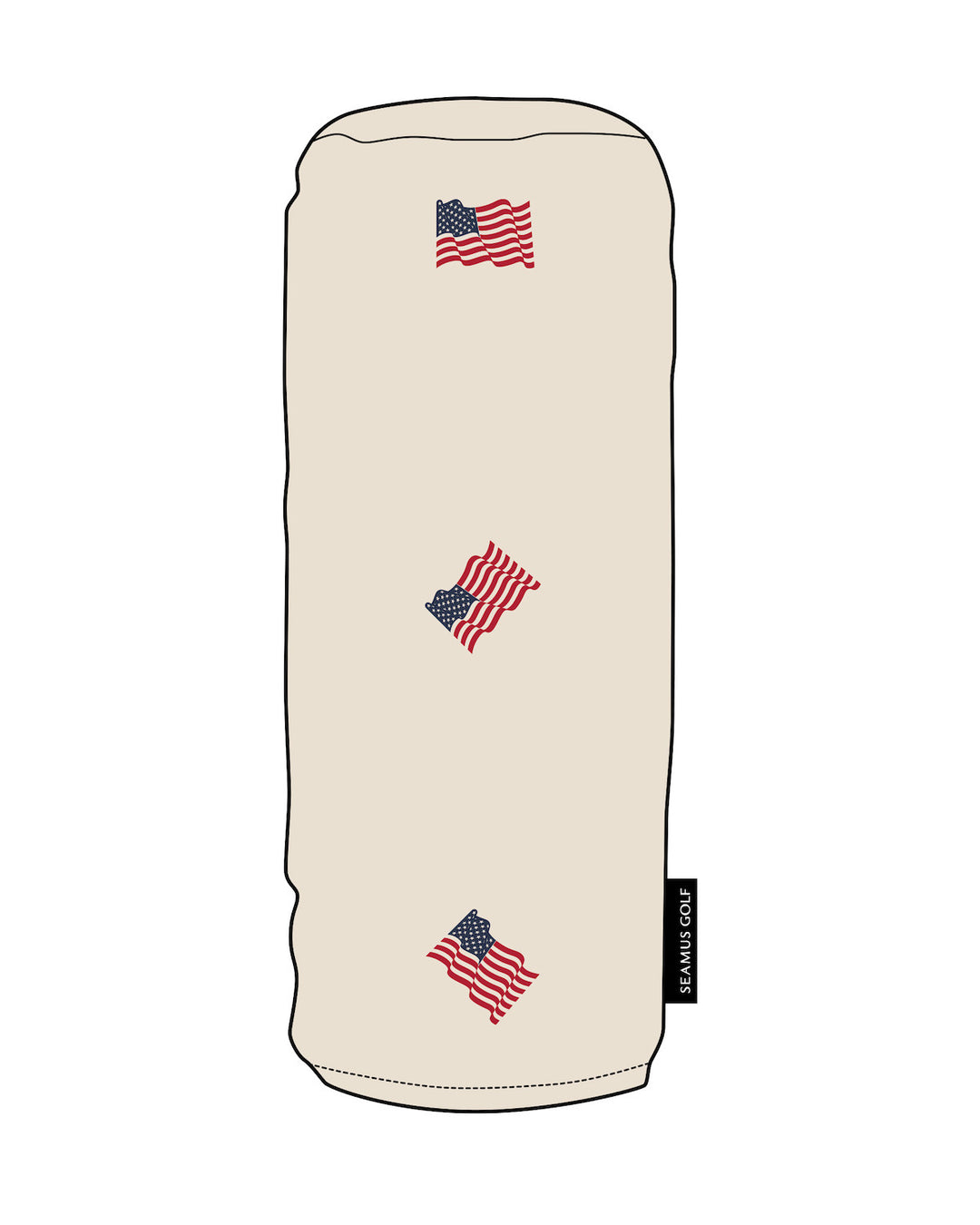 Stars &amp; Stripes Headcover - Cream