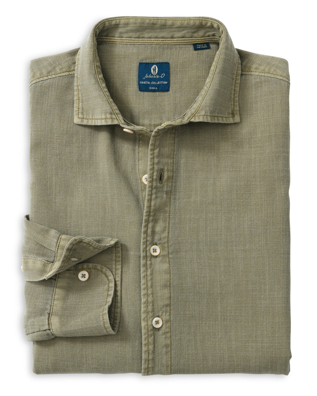 Garment Dyed Slub Ls - Rifle Green