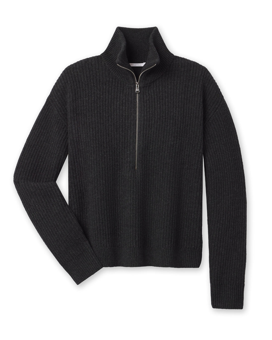 Devon Half Zip Sweater - Charcoal
