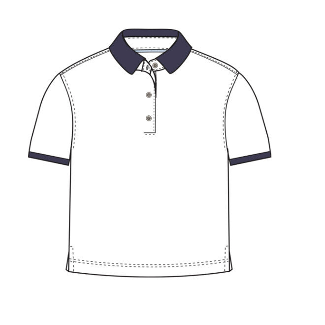 Boxy Short Sleeve Pique Polo - Arctic