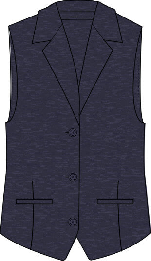 Ojai Lapel Vest - Midnight Maltese