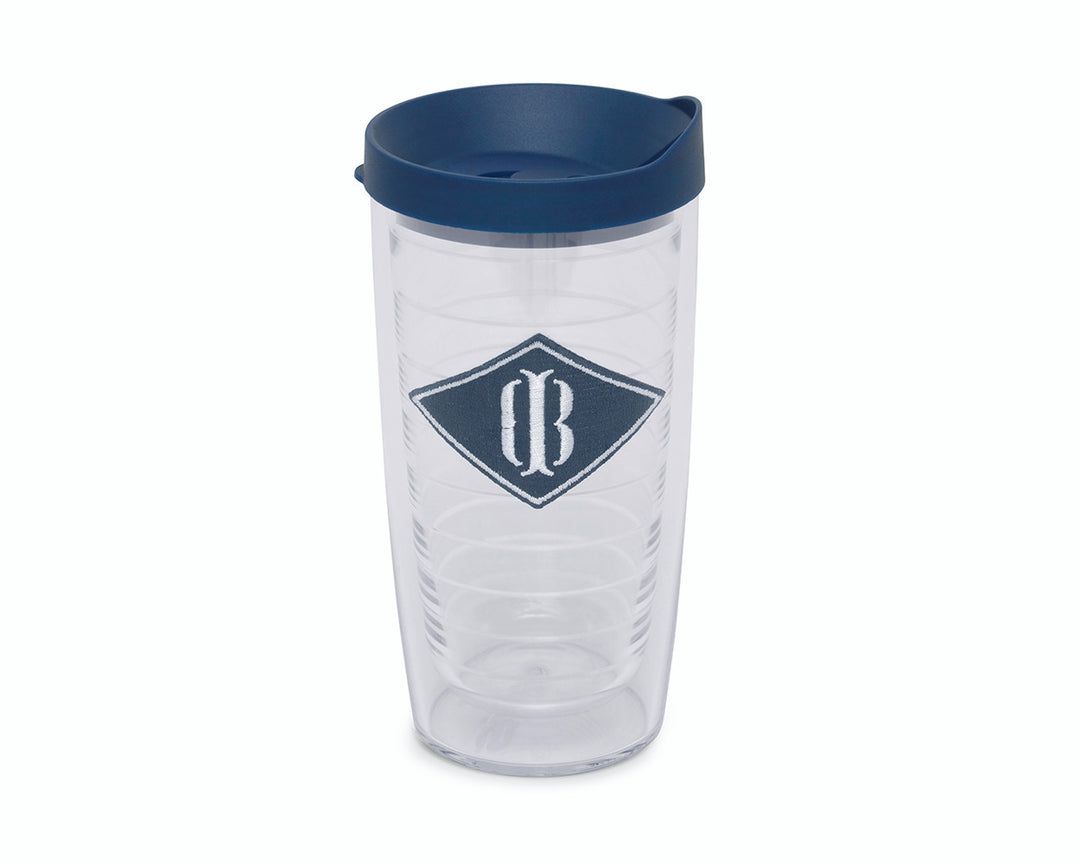 16oz Tervis Tumbler - Navy Diamond Patch with White Icon