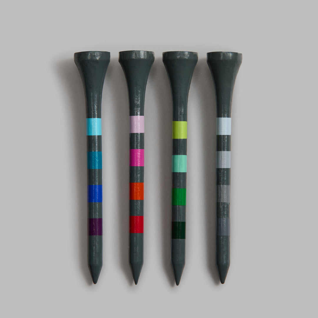 Striped Golf Tees - Ast