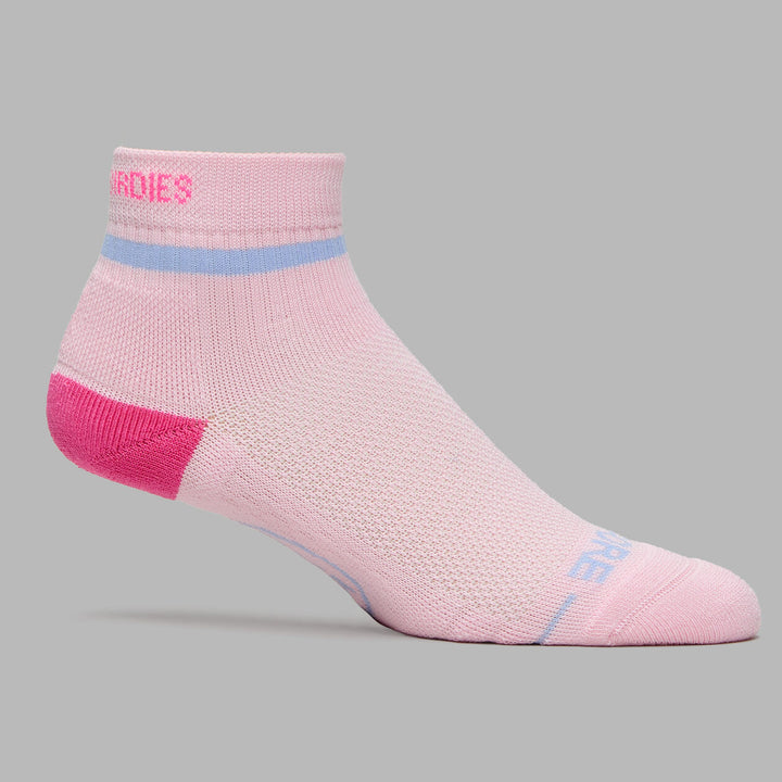 Pray For Birdies Quarter Sock - Blush