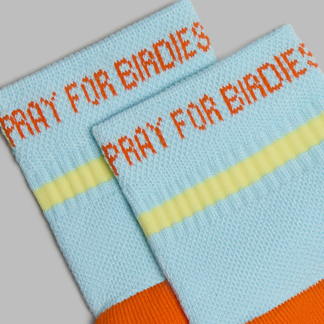 Pray For Birdies Quarter Sock - Daybreak
