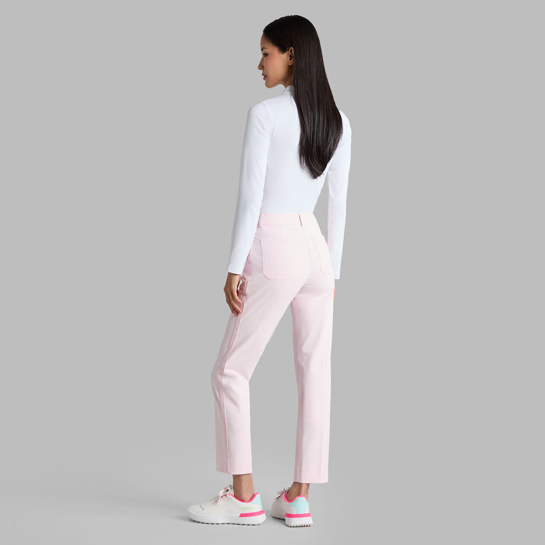 Shadow Stretch Straight Leg Trouser - Blush