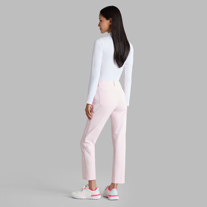 Shadow Stretch Straight Leg Trouser - Blush