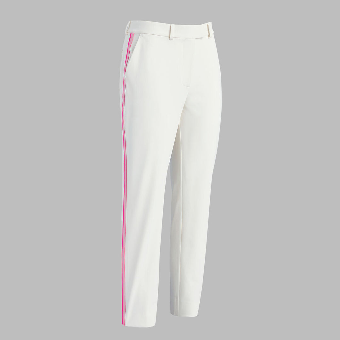 Tux Shadow Stretch Straight Leg Trouser - Chalk White