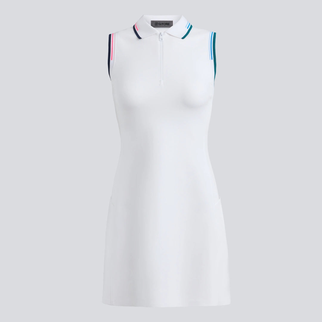 Knockout A-line Polo Dress - Snow