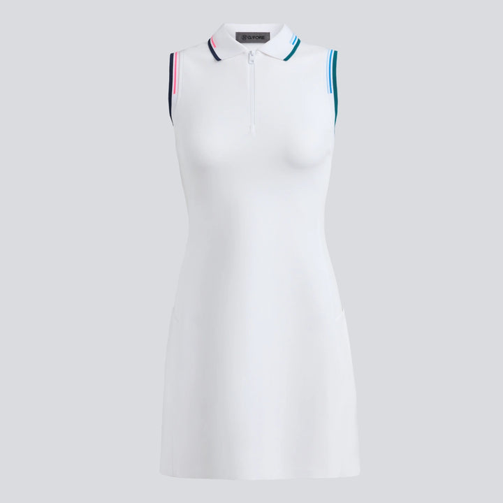 Knockout A-line Polo Dress - Snow