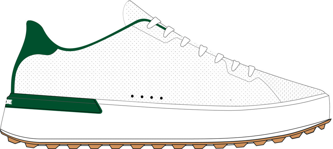 G.112 Perforated Golf Shoe - Snow / Palm