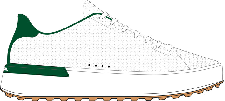 G.112 Perforated Golf Shoe - Snow / Palm